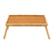 Bamboo Wooden Table Bed Tray With Folding Legs Serving Breakfast Lap Tray