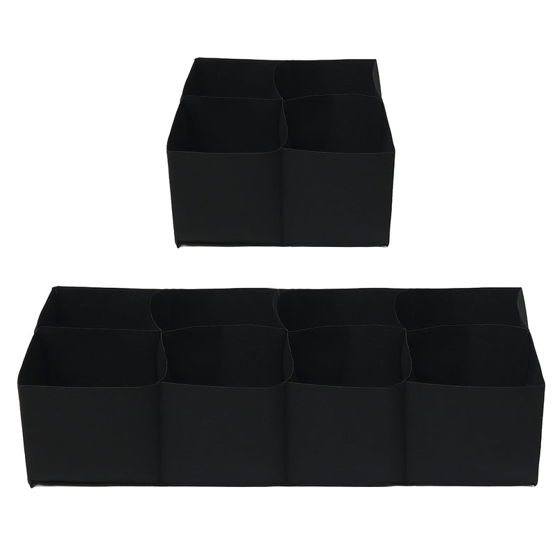 Sub-grid Garden Planting Bag Foldable Breathable Felt Flower Pots Container