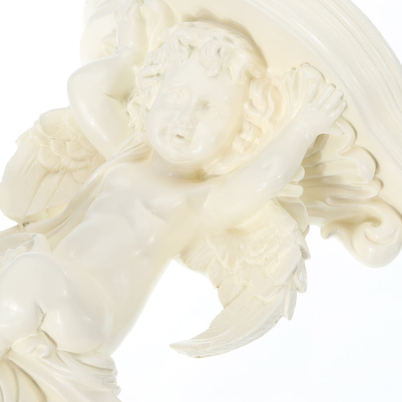 Wall Hanging Flower Pot Cupid Angel Plaster Corbel Rack Shelf Vase Rococo Art Decorations
