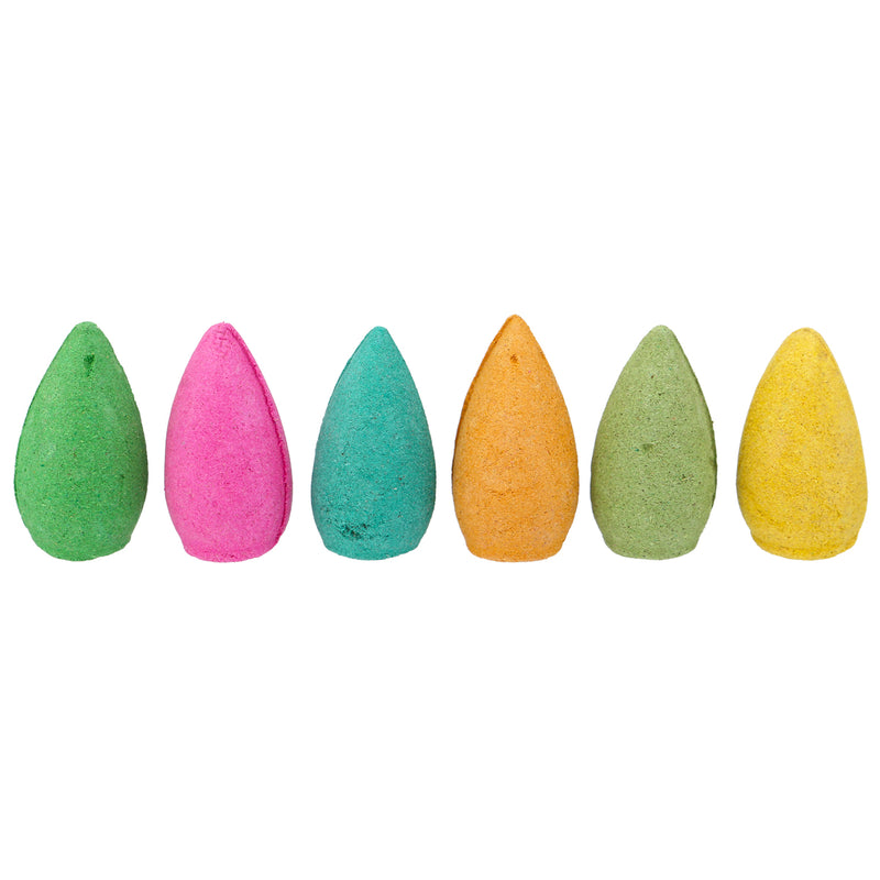 130Pcs/Bag Backflow Incense Cones Mix Fragrance Home Furnace Burner Fragrant Incense