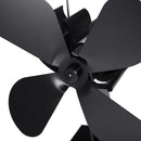 4 Blades Heat Powered Stove Fan For Ultra Quiet Log Wood Burner Fireplace Home Eco Fan