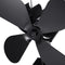 4 Blades Heat Powered Stove Fan For Ultra Quiet Log Wood Burner Fireplace Home Eco Fan