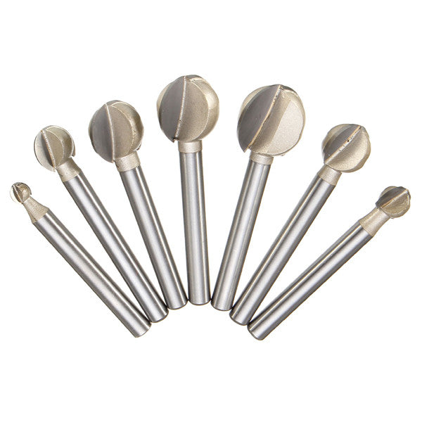 6mm Shank 6-20mm Steel Ball Cutter Woodworking Milling Cutter Carving Tool