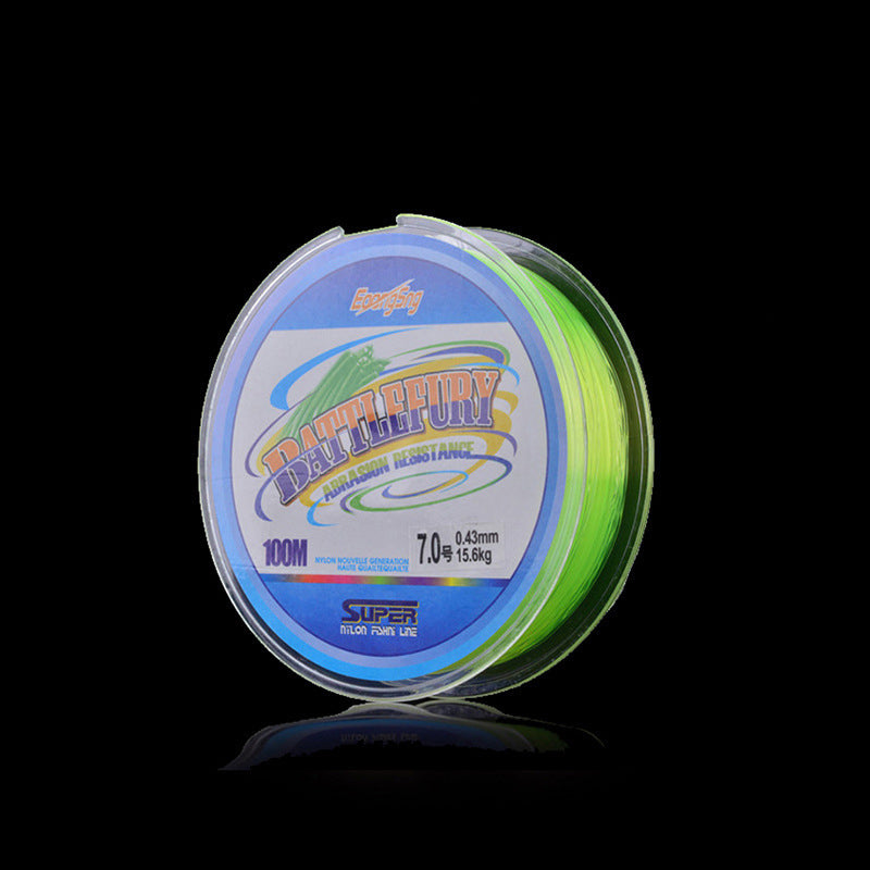 BATTLEFURY 6.0 Nylon 100Meters Fishing Line Outdoor Fishing Wear Resistant Fishing Line