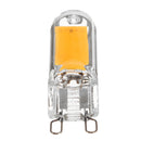 G9 2W COB 200LM Pure White Warm White Glass LED Light Bulb AC220V