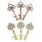 3Pcs Vintage Key Bottle Opener Wedding Favor Gift Candy Box Set Kit
