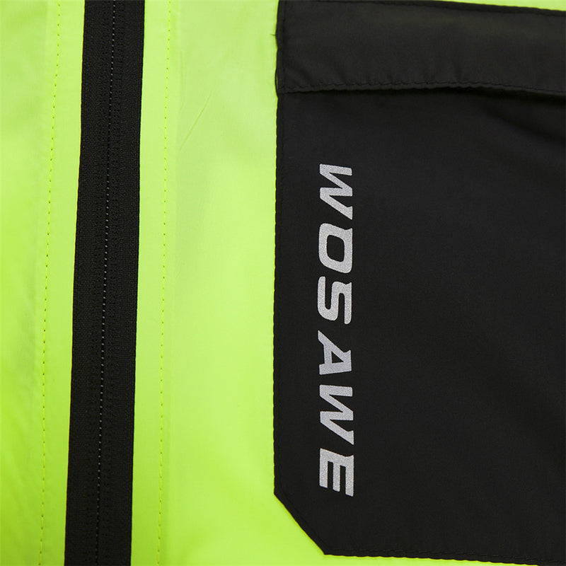 WOSAWE Reflective Watorproof Bike Bicycle Cycling Sport Clothing Jacket Windproof Rain Coat Jersey