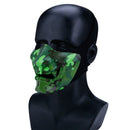 WosporT Tactical Outdoor CS Game Noctilucent Half Face Mask Party Halloween Cosplay Mask