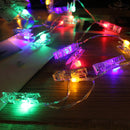 KCASA 1.5M 10 LED Photo Clip String Lights LED Fairy Lights for Festival Christmas Party Wedding