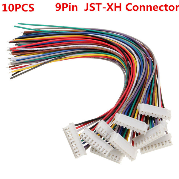 10PCS 9Pin 8S Terminal Wire Balance Charger Male/Female JST-XH Connector Wire