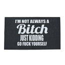 45x75cm Non Slip Indoor Outdoor Rubber Floor Rug Door Mat Home Kitchen Carpet