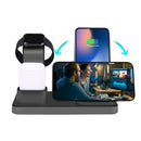Bakeey 3 In 1 7.5W/10W Fast QI Wireless Charger Station Stand For iPhon-e Appl-e Watch 1/2/3/4 Series Airpo-ds