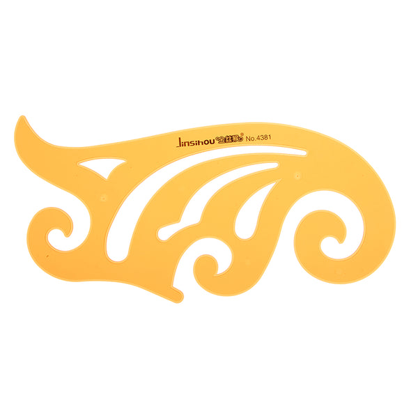25cm French Curve Drawing Template KT Soft Plastic Design Drafting Stencil Ruler
