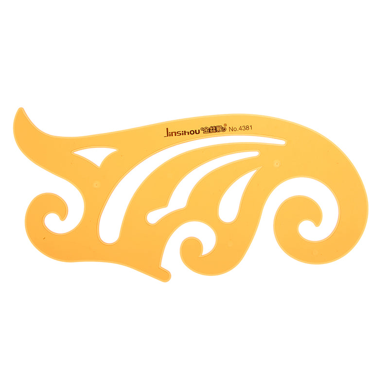 25cm French Curve Drawing Template KT Soft Plastic Design Drafting Stencil Ruler