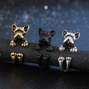 Cute Unisex Finger Ring Open Adjustable Dog Head Rings Fashion Hands Accessories for Women Men