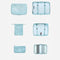 6 Pcs Storage Bag Waterproof Travel Luggage Clothes Organizer Toiletries Bag