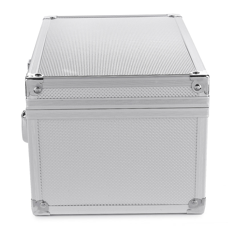 Aluminum Hard Case Foam Black Briefcase Tool Box Carrying Case Portable Tool Case