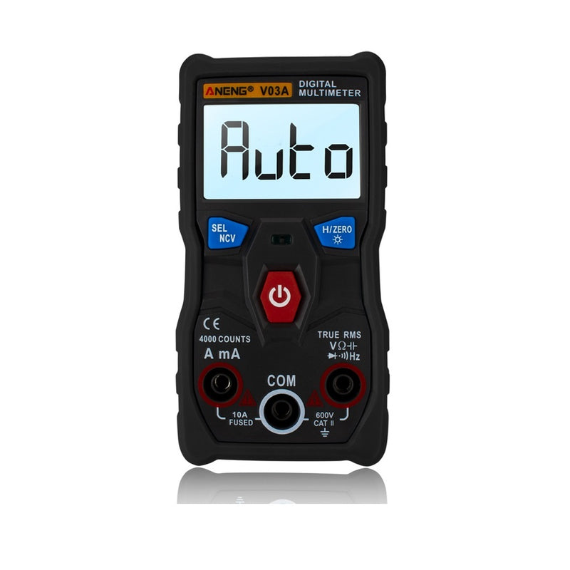 ANENG V03A Automatic Intelligent Gear Recognition Electrician NCV Pocket True RMS Digital Multimeter 4000 Counts Resistance Frequency Buzzer NCV Diode Measurement