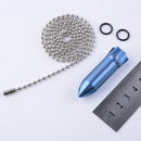 Outdoor Mini Titanium Storage Box Case Portable Medical Waterproof Pill Bottle Keychain EDC Kit