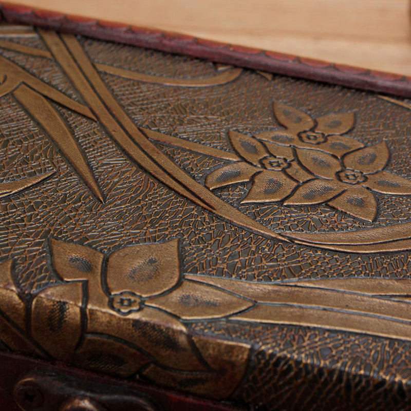 Wooden Large Jewelry Display Box Necklaces Storage Case Ring Desktop Organizer Gift