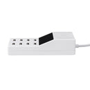 Upgrade Version Multiple USB Charger Intelligent 8-Port Desktop Charger Wireless Charger Charging Station Multi Port Travel Fast Wall Charger Hub Display Real-time Current