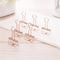 6Pcs Deli 9415 Rose Gold Binder Clip for Office School Paper Organizer Stationery Metal Clips