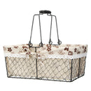 Metal Wire Fruit Egg Baskets Kitchen Garden Wedding Decorations Storage Case
