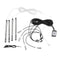 4 In 1 LED Interior EL Strip Lights RGB Optical Fiber Decoration Under Glowing Rock Light App bluetooth Control For Motorcycle Automobile Car