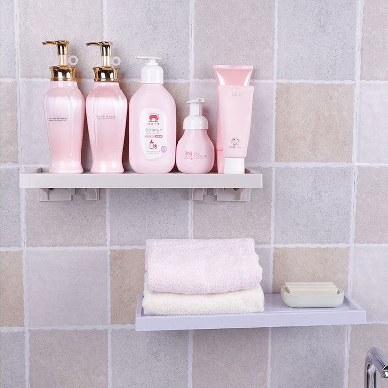 Bathroom Toilet Shelf Wall Storage Bath Organizer Shower Rack Home Kitchen Caddy Tool