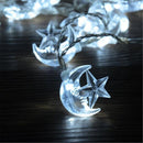 Battery Operated 2.2M 20LEDs Moon Star Fairy String Light for Party Patio Christmas DC4.5V