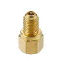 2pcs Recovery Tank Vacuum Pump Brass Adapter 1/4 to 1/2 Inch R134A to R12 for Air Conditioning