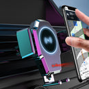 Bakeey 10W LED Light Infrared Induction Fast Charging Wireless Charger Car Holder For iPhone 8Plus XS 11Pro Oneplus 6 Pro 7T Xiaomi Mi9 9Pro 5G