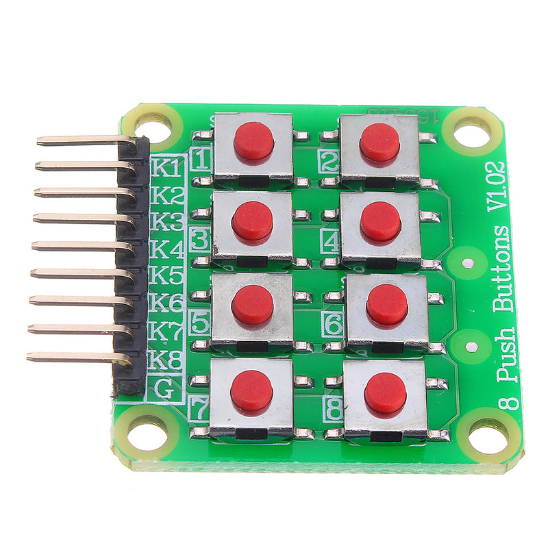 5pcs Micro Switch 2x4 Matrix Keyboard 8 Bit Keyboard External Keyboard Expansion Board Module