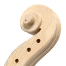 Hand Carved Maple Wood Violin Neck for 4/4 Full Size Violin Parts