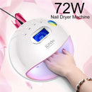 72W UV LED Nail Lamp SUN5s UV Light Nail Dryer Machine Curing Gel Polish Nail