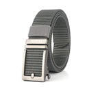 TUSHI 120cm Punch Free Black/Silver Buckle Tactical Belt Quick Release Nylon Waist Belts Casual Belt