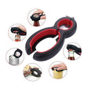 Drillpro 6 in 1 Multi Function Can Bottle Opener Jar Gripper Kitchen Tools