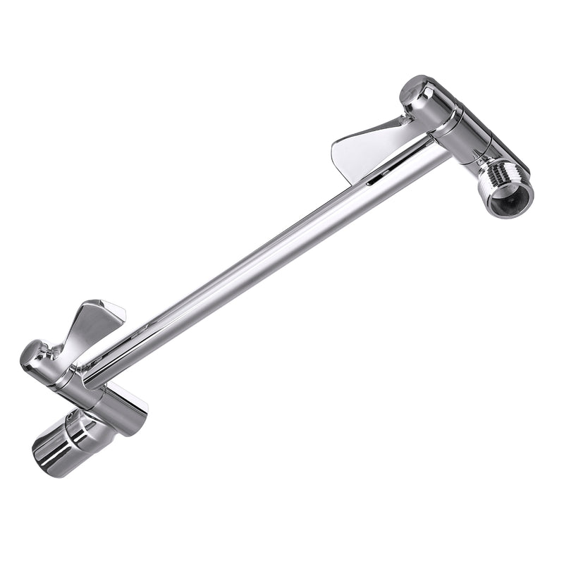 11" Solid Brass Height & Angle Adjustable Extension Shower Wall Arm Bathroom