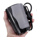 XUYUAN 600W Cup Style Power Inverter DC 12V to AC 110/220V Converter with Voice Control LED Atmosphere Lamp for Car Home Outdoor
