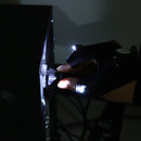 Right/Left Lit Up LED Light Night Fishing Fingerless Hand Glove Torch Repair Flashlight