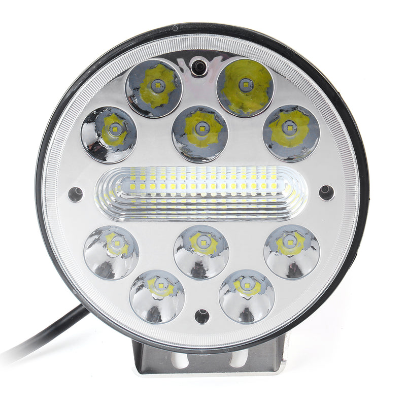 5 inch 80W 9V-32V 12V 25 LED Work Light Spot Round Motorcycle Driving Fog Lamp Offroad ATV 4WD
