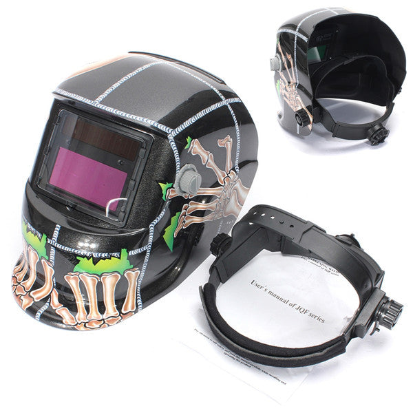 Solar Power Auto Darkening Welding Helmet Mask Welders Grinding Function