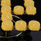 Word Shape Alloy Butter Lamp 17pcs Candle Holder For Daily Pray Or Buddhism Activities