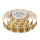 500Pcs/Set French Merci Stickers Roll Kraft Paper Round Sealing Commercial Labels