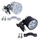 Universal Motorcycle Motorbike 4 LED Front Headlights Driving Fog Spot Lights