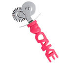 I LOVE CAKE Series Stainless Steel Knife Multi-Round Pizza Knife Two-Way Pizza Knife