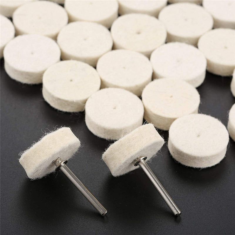 90pcs Felt Polishing Buffing Pads Wheel Wool Plastic Dremel Rotary Tool Kit