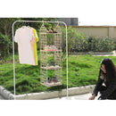 Bedroom Wardrobe Organizer Underwear Bra Clothes Pants Tie Storage Rack Cupboard Closet Hanging Basket Hooks Shelf Bag