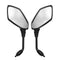 8mm 10mm Pair Electric Scooter Rear View Mirror Motorcycle Reflector Convex Universal