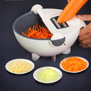 Multifunction Vegetable Cutter Slicer Chopper Peeler Drain Basket Kitchen Tool